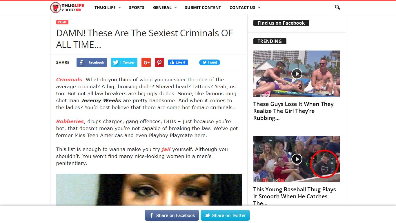 DAMN! These Are The Sexiest Criminals OF ALL TIME…